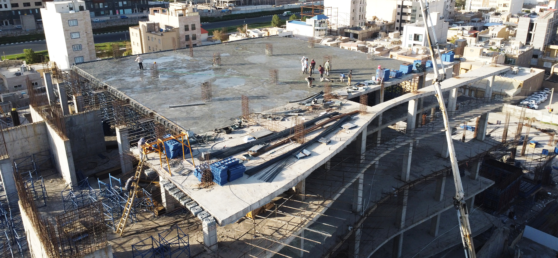 گزارش تصویری: بتن‌ریزی سقف ۴ پروژه ماهور