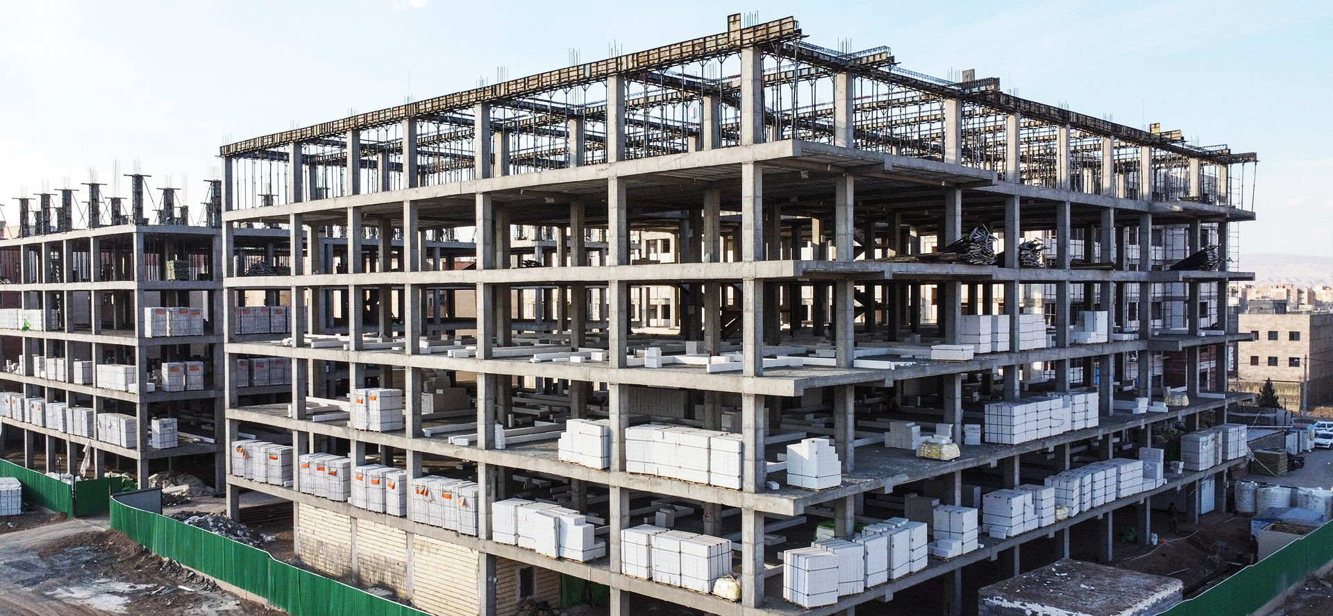 گزارش تصویری: آماده‎‌سازی سقف ششم بلوک A پروژه غدیر۲